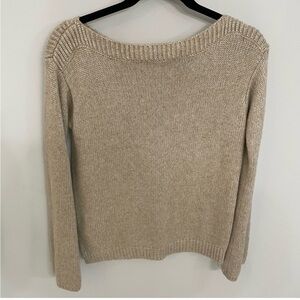 White House Black Market Gold Sweater NWT